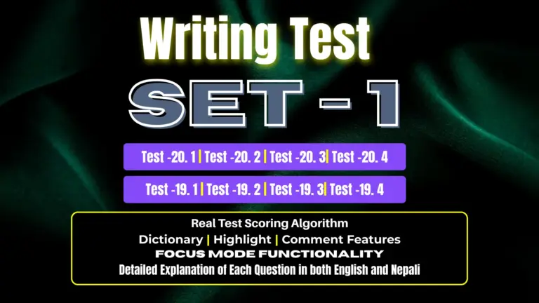 Writing SET – 1