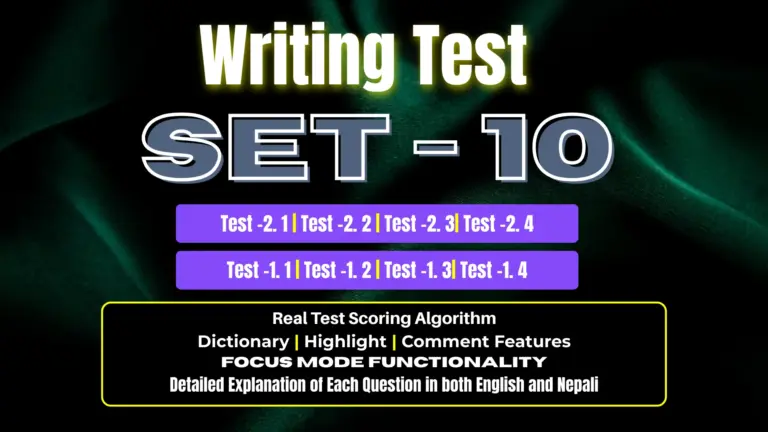 Writing SET – 10