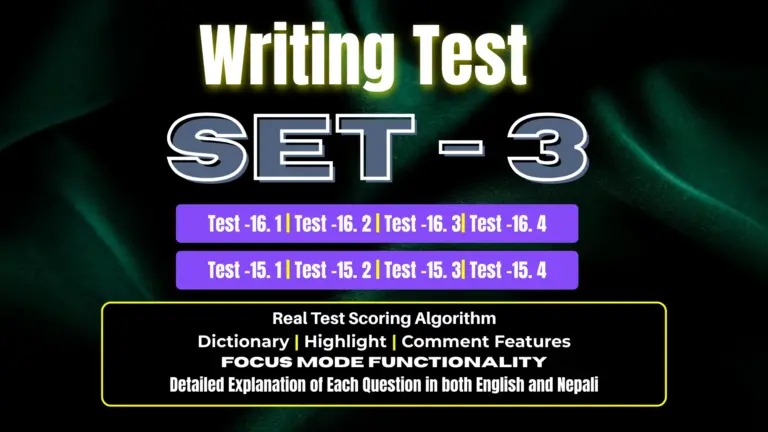 Writing SET – 3