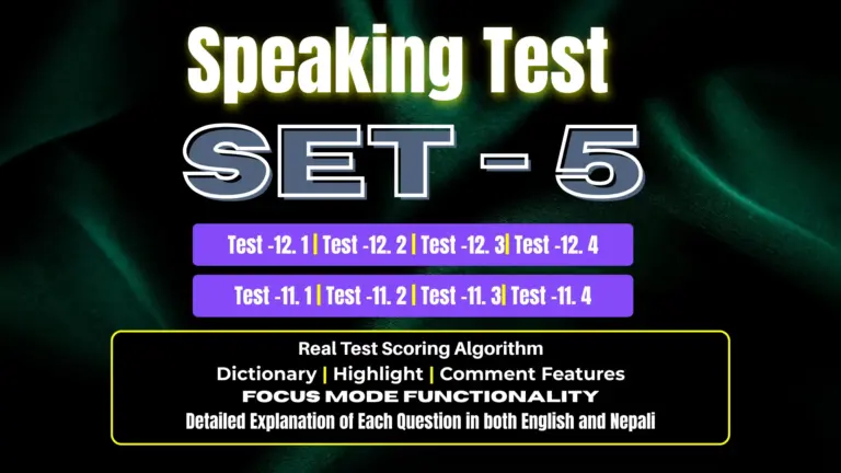 Speaking SET – 5