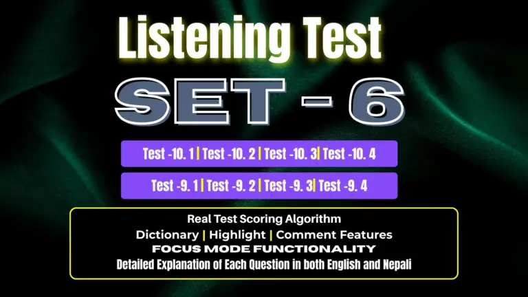 Listening SET – 6